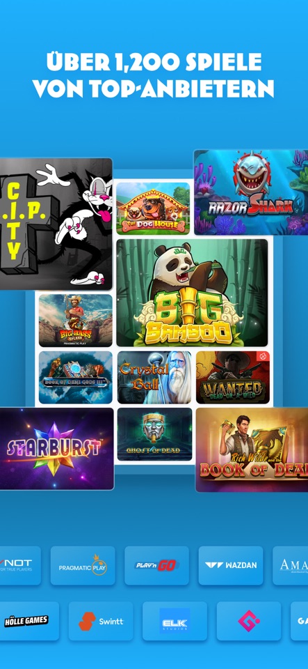 Spielmotive der Wunderino-App in der offiziellen App-Store-Vorschau